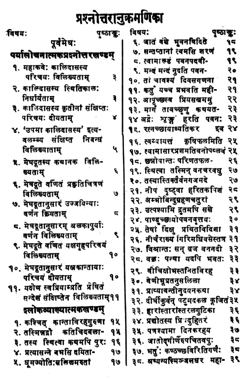 Meghadutadarpanam (Prasnottari)